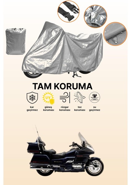 Gri Honda Goldwing Gl 1500 Se Uyumlu Motosiklet Brandası, Koruyucu Örtü, Motor Branda
