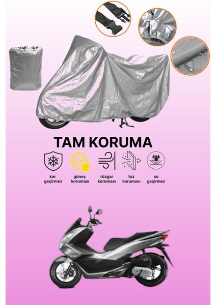 Gri Honda Jf 26 Uyumlu Motosiklet Brandası, Koruyucu Örtü, Motor Branda