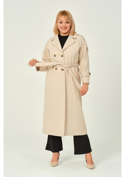 Karen Kadın Spor Kışlık Astarlı Örme Kaşe Manto indirimleri