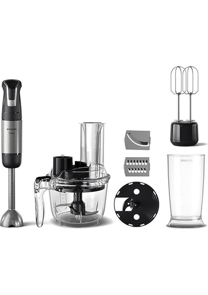 5000 Serisi Blender Seti 1200 W, Speedtrigger Teknolojisi, 1,7 L Mutfak Robotu Aksesuarı, 0,5l Kapasiteli Bpa Içermeyen Hazne, Pişirme Ayarları Için Çift Çırpıcı Aksesuarı, HR2695/01