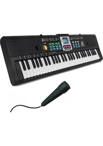 61 Tuşlar Dijital Müzik Elektronik Klavye Çocuklar Çok Fonksiyonlu Elektrikli Piyano Için Piyano Öğrenci Mikrofon Fonksiyonlu Enstrüman