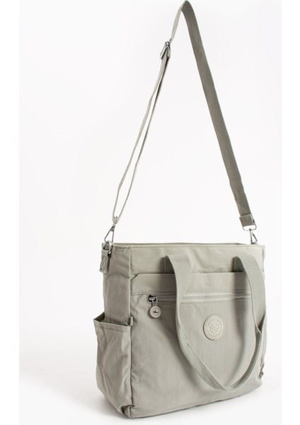 Sanmorris Glc Gold Detaylı 3 Bölmeli Omuz ve Çapraz Çanta