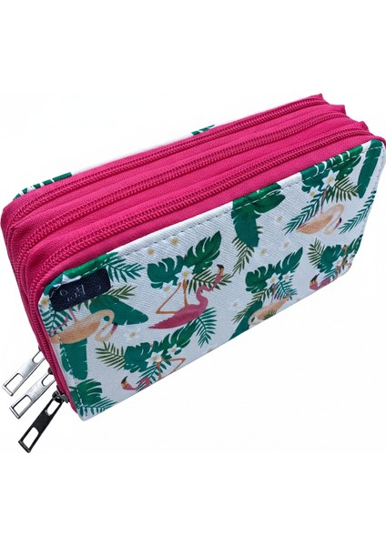 Üç Gözlü Lastikli Kalemlik Hello Summer Beyaz modelleri