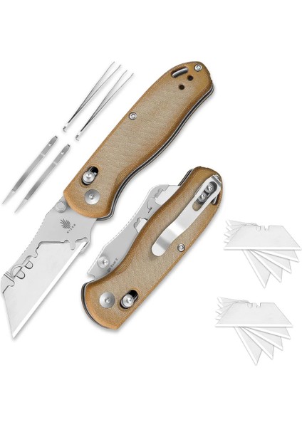 Dropbear Utility | Uti Bear 2 | Sk5 & 50CR15MOV | Micarta | V3619JA7