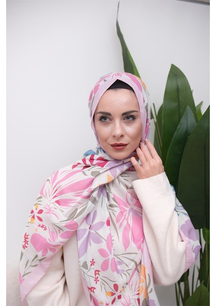 Modern Çiçek Desenli Dijital Soft Şal modelleri