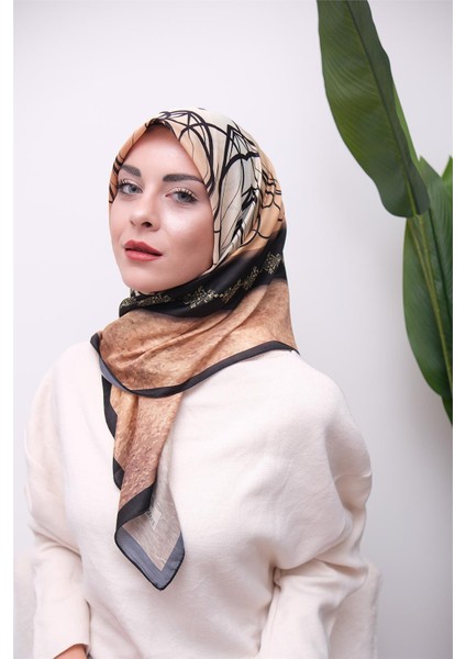 Renkli Karma Desen Dijital Soft Eşarp