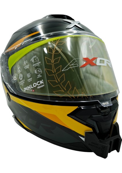 Axor Brutale Kask Uyumlu Chinmount Aksiyon Kamera Çene Bağlantı Aparatı Seti