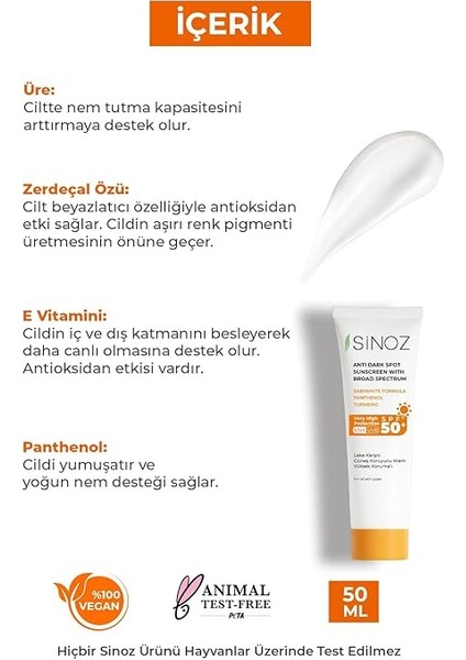 50 Leke Karşıtı Yüksek Koruyucu Yüz Güneş Kremi 50 ml Normal ve Kuru Ciltler Için modelleri