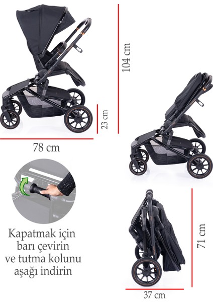 Maybach İ-Size UV Tenteli Travel Sistem Bebek Arabası fırsatları