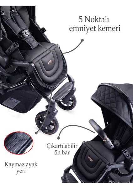 Maybach İ-Size UV Tenteli Travel Sistem Bebek Arabası