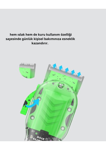 Şarjlı Islak & Kuru Tıraş Makinesi – Saç, Sakal, Burun ve Vücut Için 4’ü 1 Arada Set fiyatları