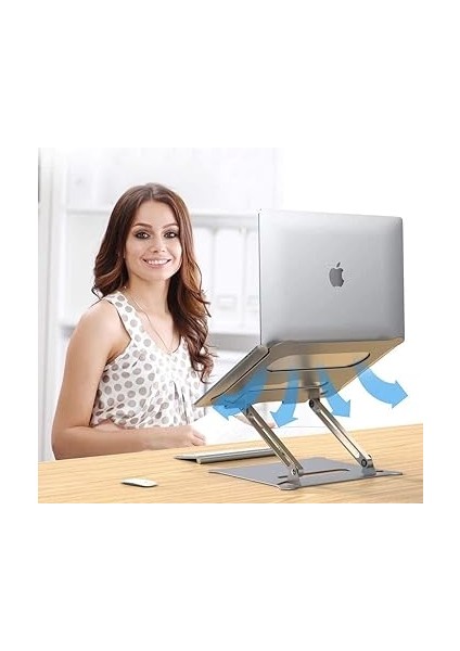 N30 Alüminyum Ergonomik Tam Ayarlı Laptop Bilgisayar Standı modelleri
