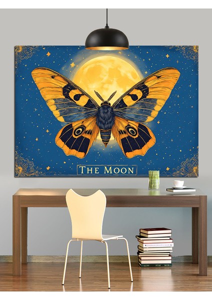"ay" Temalı Kelebek Dekoratif Kanvas - Mdf Ahşap Tablo fiyatları
