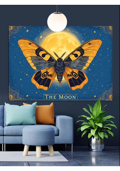 "ay" Temalı Kelebek Dekoratif Kanvas - Mdf Ahşap Tablo modelleri