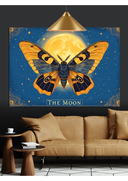 "ay" Temalı Kelebek Dekoratif Kanvas - Mdf Ahşap Tablo fırsatları