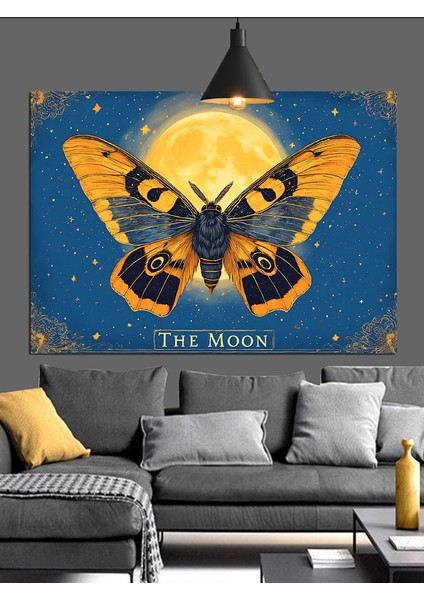 "ay" Temalı Kelebek Dekoratif Kanvas - Mdf Ahşap Tablo indirimleri