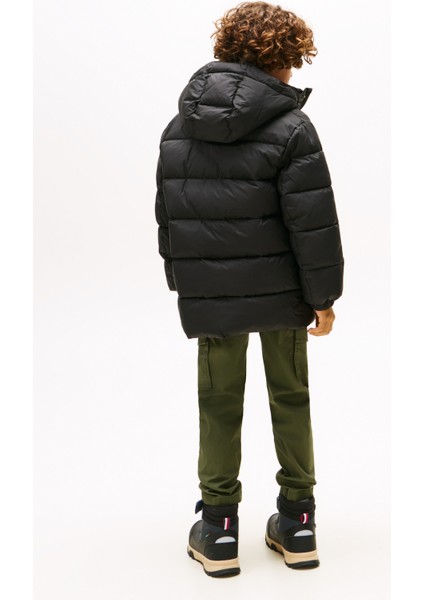 Siyah Erkek Çocuk Şişme Mont KB0KB10002BDS
