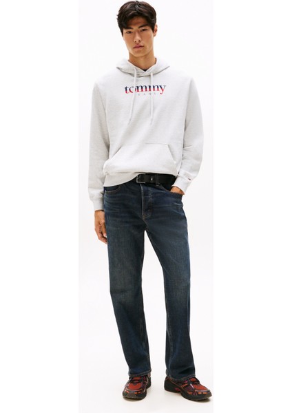 Kapüşon Yaka Açık Gri Erkek Sweatshırt DM0DM22113P09 Tjm Reg Dna Hoodıe Ex