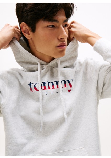 Kapüşon Yaka Açık Gri Erkek Sweatshırt DM0DM22113P09 Tjm Reg Dna Hoodıe Ex modelleri
