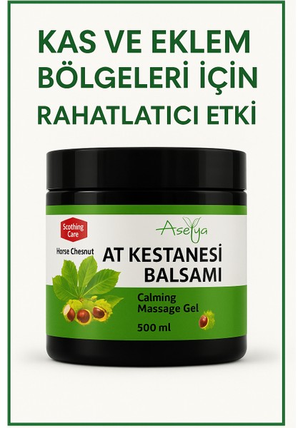 At Kestanesi Balsamı 500 ml – Kas ve Eklem Bölgeleri Için Rahatlatıcı Bitkisel Masaj Jeli