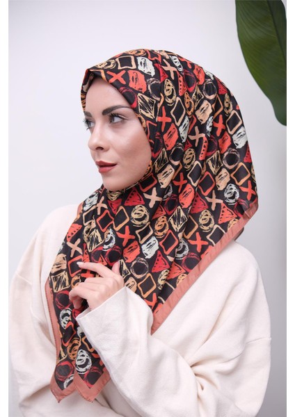 Renkli Karma Desen Dijital Soft Eşarp modelleri