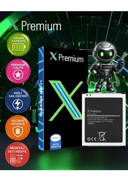 Xpremium Samsung J7 Uyumlu Batarya Pil Süper Yüksek Kalite 2700 Mah EB-BJ700BBC