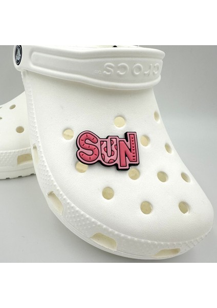 Terlik Süsü ve Aksesuarı , Çanta Süsü – Jibbitz 3D Sun Yazılı Görsel Logo Aksesuar fiyatları