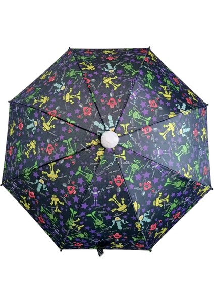 71cm Katlanır Kılıflı Düdüklü Çocuk Şemsiyesi Yağmur Kış Sonbahar RB04910