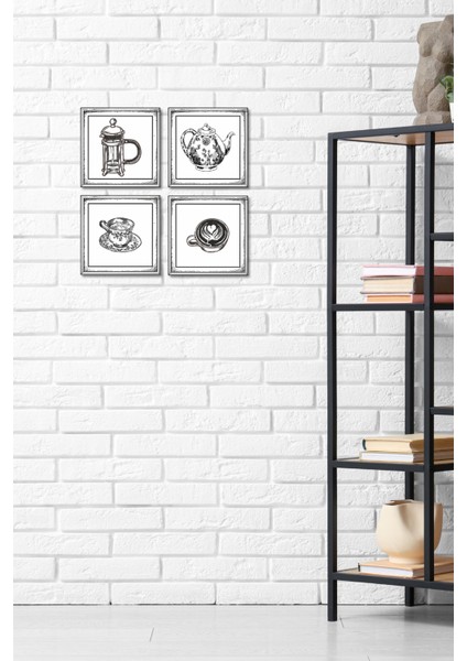 El Yapımı 4’lü Gravür Sanatı Duvar Seti – Kahve & Çay Koleksiyonu | Kişiye Özel Mesaj Alanı fırsatları