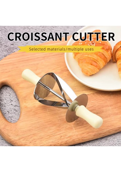 Üçgen Hamur Kesme Aparatı Döner Kruvasan ve Elmalı Kurabiye Hamuru Kesme Aleti Pasta Börek Kesme modelleri