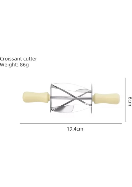 Üçgen Hamur Kesme Aparatı Döner Kruvasan ve Elmalı Kurabiye Hamuru Kesme Aleti Pasta Börek Kesme fırsatları