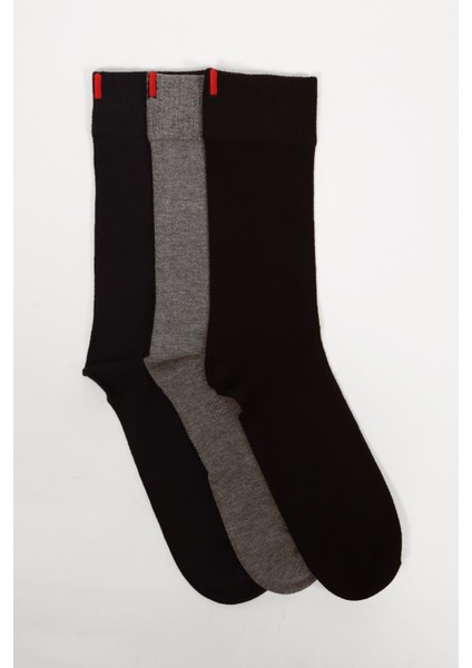 3'lü Paket Harold Bambu Erkek Soket Çorap Antrasit-Lacivert-Siyah modelleri