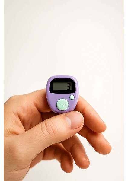 Mini Modern 5 Adet Karışık Renk Zikirmatik Modelleri Yüzük Tipi modelleri