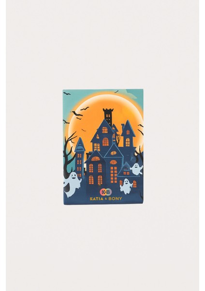 Unisex Halloween Desenli 3'lü Kutulu Soket Çorap