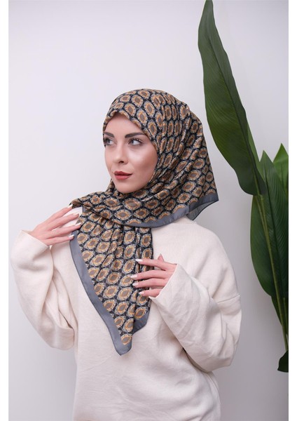 Renkli Karma Desen Dijital Soft Eşarp