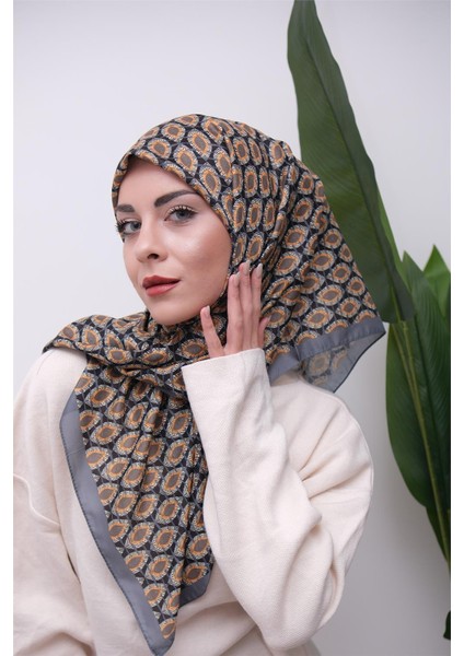 Renkli Karma Desen Dijital Soft Eşarp