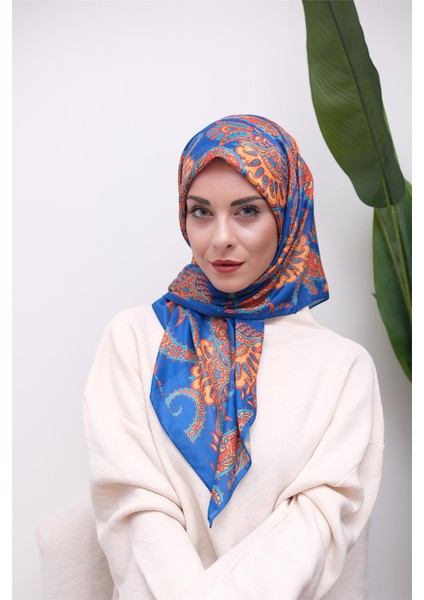 Renkli Karma Desen Dijital Soft Eşarp