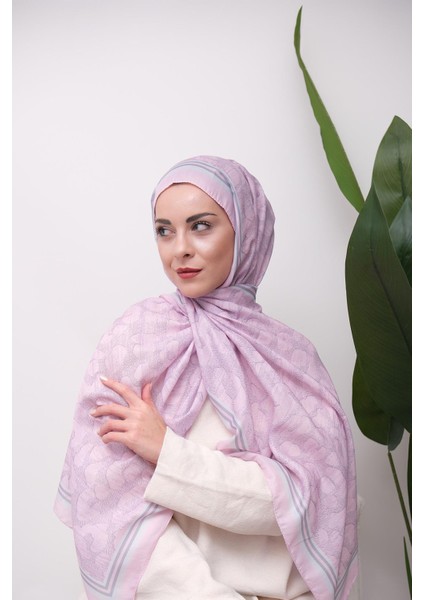 Leopar Desenli Dijital Soft Şal