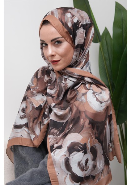 Floral Akrilik Desenli Dijital Soft Şal modelleri