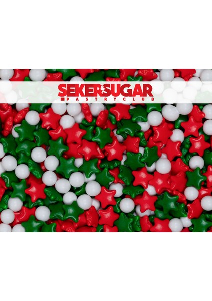 Pasta Süsleme Şekeri Yılbaşı Temalı Yenilebilir Pasta Süsü Sprinkles 40 Gr. fiyatları