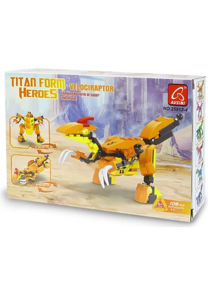 Ausini Titan Form Heroes-4 Velaciraptor 106 Parça fiyatları