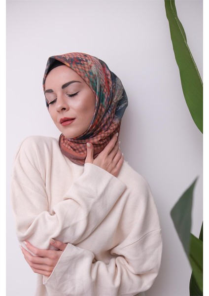 Renkli Karma Desen Dijital Soft Eşarp modelleri