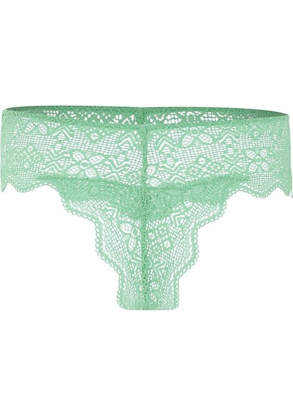 Anna 2735 Dantelli Dekolte Dolgulu Push-Up Sütyen ve Külot Takımı- Yeşil