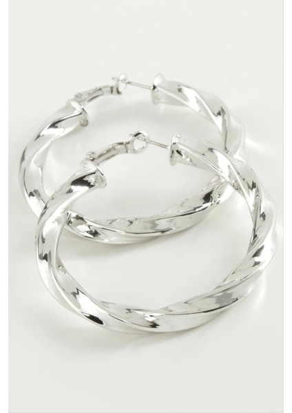 Burgulu Halka Küpe 6 cm