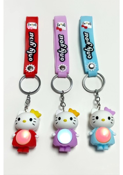 Çzgflm Karakteri Işıklı Silikon Anahtarlık