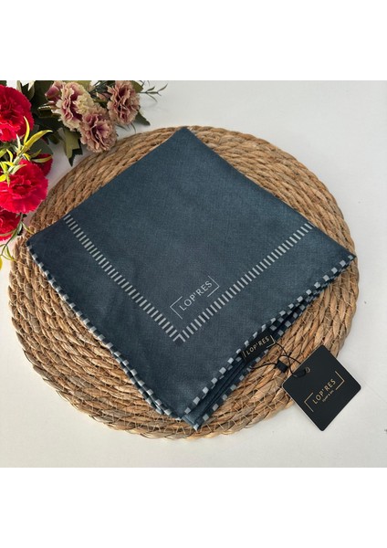 Soft Pamuklu Eşarp Petrol Yeşili LDN6714