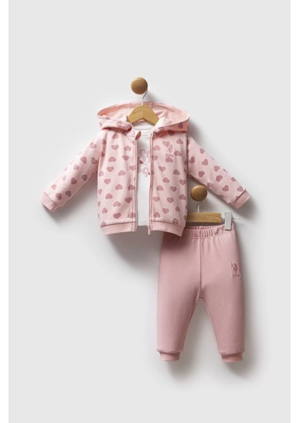 Litaetrend U.s. Polo Assn 3'lü Takım USB2712 Açık Pembe