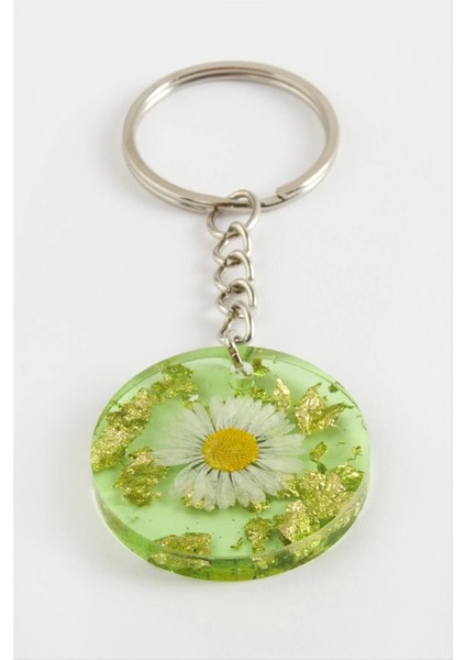 Papatya Epoksi Anahtarlık