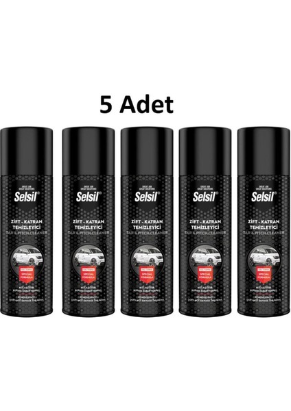 Zift Katran Temizleyici Sprey 200ML 5 Adet
