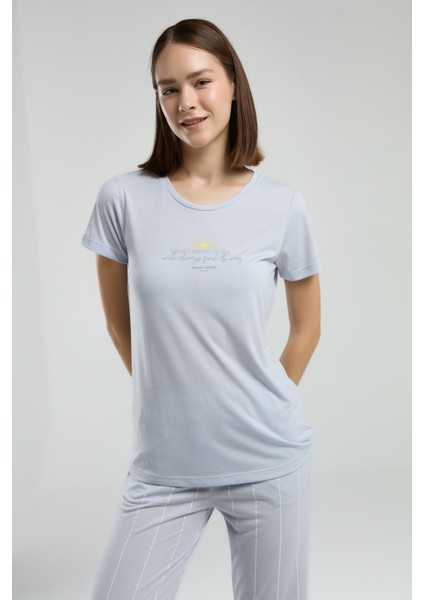 Kadın Süprem Kumaş Kısa Kollu Pijama Takımı fiyatları